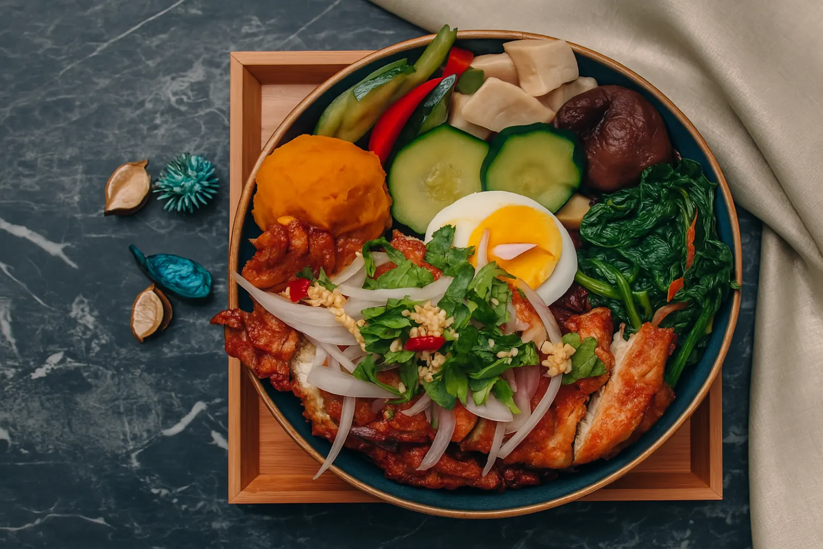 Thai-Style Pepper Chicken Bento